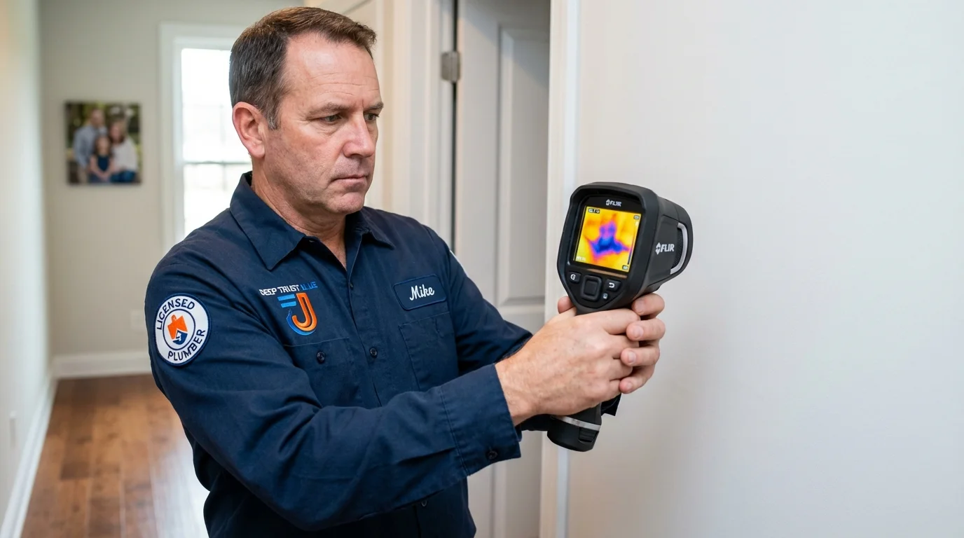 Thermal imaging leak detection by Johns Plumbing LLC in South Hill